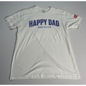 Full‎ Send Nelk Boys Happy Dad Hard Seltzer Shirt Sz Large White